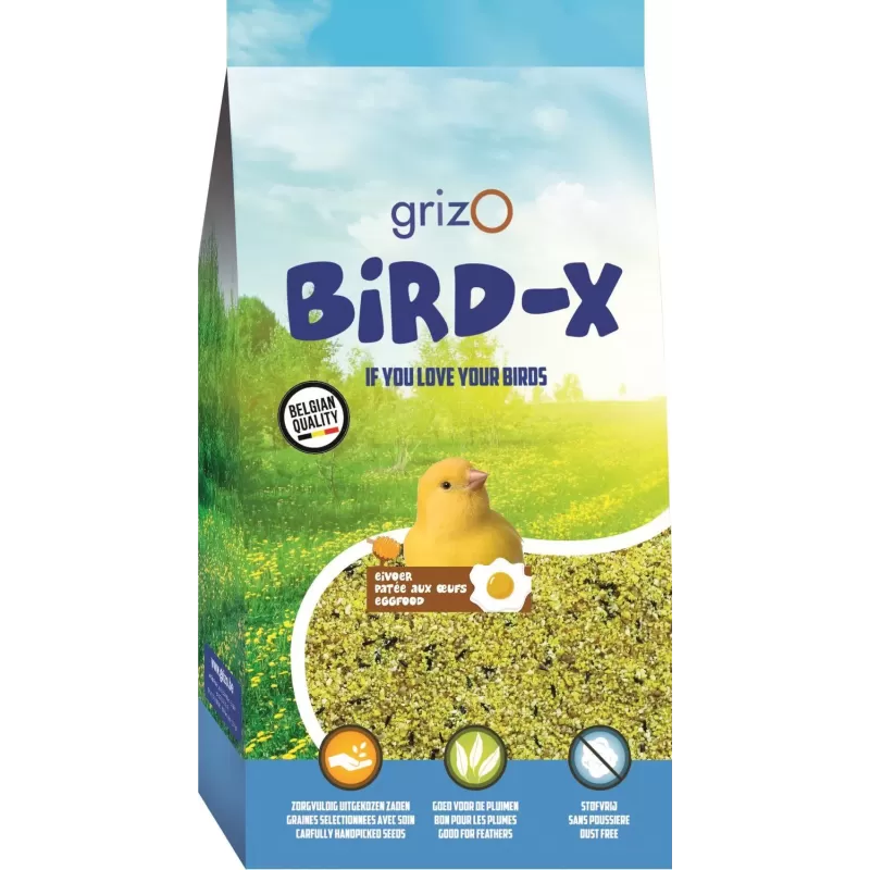 Bird-X Pâtée d’Élevage Jaune Grasse 800gr - Grizo