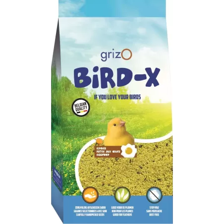 Bird-X Pâtée d’Élevage Bravo Jaune Super Grasse 900gr - Grizo à 4,25 € - Grizo - 102004000 - Patée