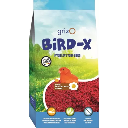 Bird-X Pâtée d’Élevage Bravo Rouge Super Grasse 4,5kg - Grizo à 22,95 € - Grizo - 102010050 - Patée