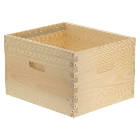 Corps Dadant Blatt 10 cadres simple parois a tenons - Bijenhof à 44,30 € - Bijenhof - 10146 - Ruches