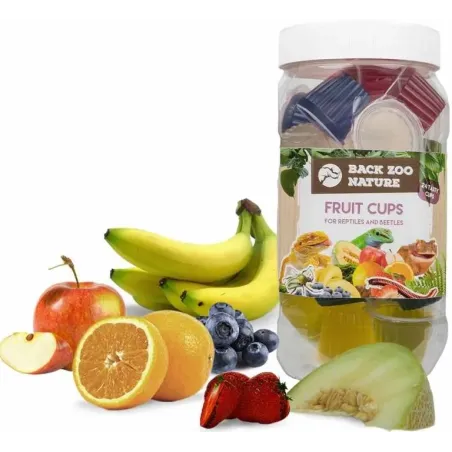 Fruits Cups pour Reptiles 24pcs - Back Zoo Nature à 9,95 € - Back Zoo Nature - ZF9331 - Nourriture