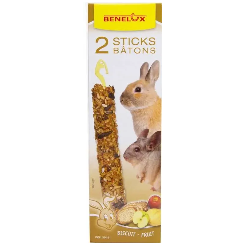 2 Sticks XXL Rongeurs Biscuit-Fruit - Benelux