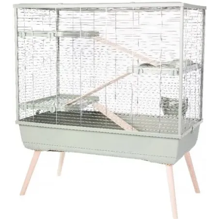 Cage NEOLIFE 100 RAB2 Vert - Zolux à 150,00 € - Zolux - 205661VER - Cages d'intérieur