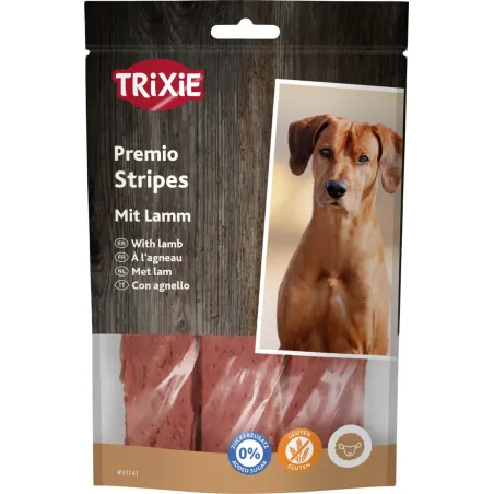 Stripes viande d'agneau 100gr - Trixie à 3,00 € - Trixie - 31741 - Snacks à la viande