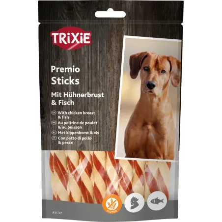 Sticks à la poitrine de poulet et au poisson 80gr - Trixie à 2,60 € - Trixie - 31747 - Snacks à la viande