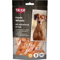 Wheels au poulet et au poisson 75gr - Trixie à 3,00 € - Trixie - 31748 - Snacks à la viande