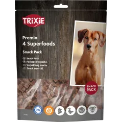 4 Superfoods au poulet, canard, bœuf et à l'agneau 4x100gr - Trixie à 10,95 € - Trixie - 31854 - Snacks à la viande