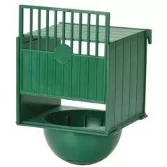 Nichoir boite en plastique avec nid fixe Vert - 2G-R à 2,95 € - 2G-R - ART-059G - Nids
