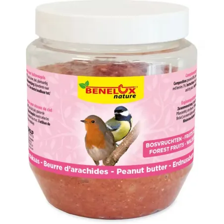 Beurre de Cacahuète Oiseau Du Ciel Fruits des Bois 350gr - Benelux à 3,15 € - Benelux - 17017 - Oiseaux de la nature