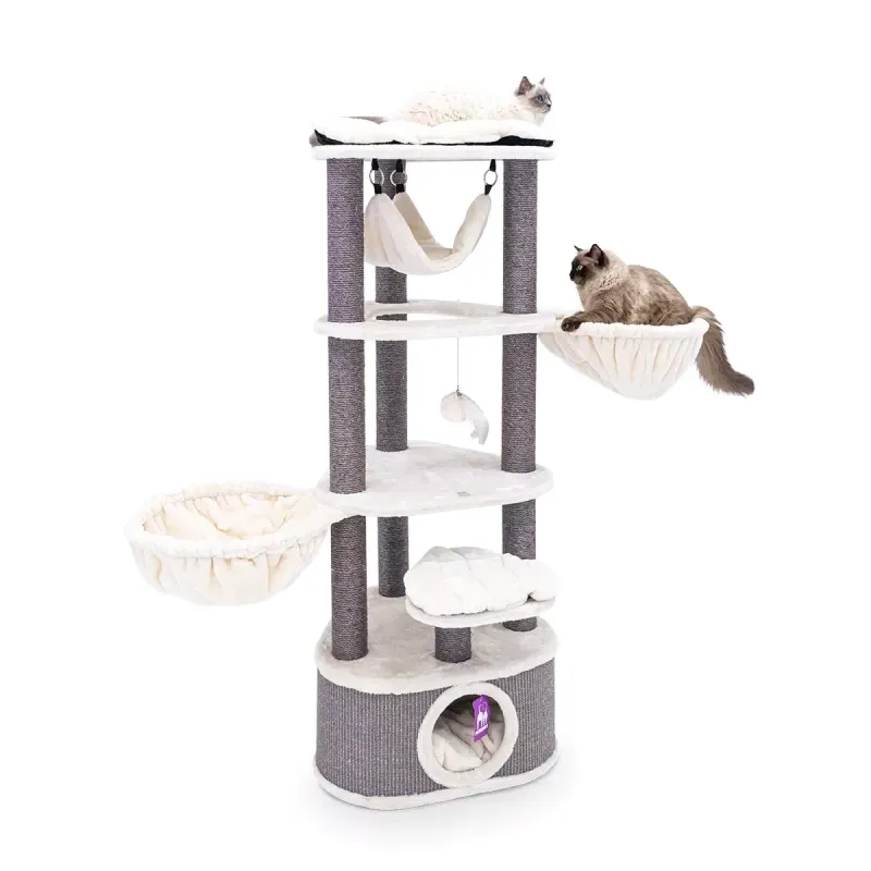 Arbre à chat Catharina 160 Royal Crème - Petrebels Arbre à chat Catharina 160 Royal Crème - Petrebels