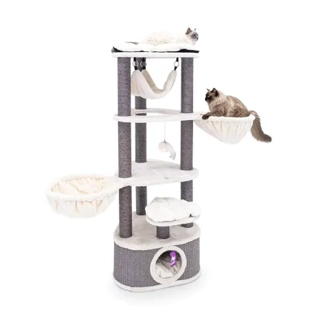Arbre à chat Catharina 160 Royal Crème - Petrebels à 308,95 € - Petrebels - 4094431193 - Arbre à chat & griffoir