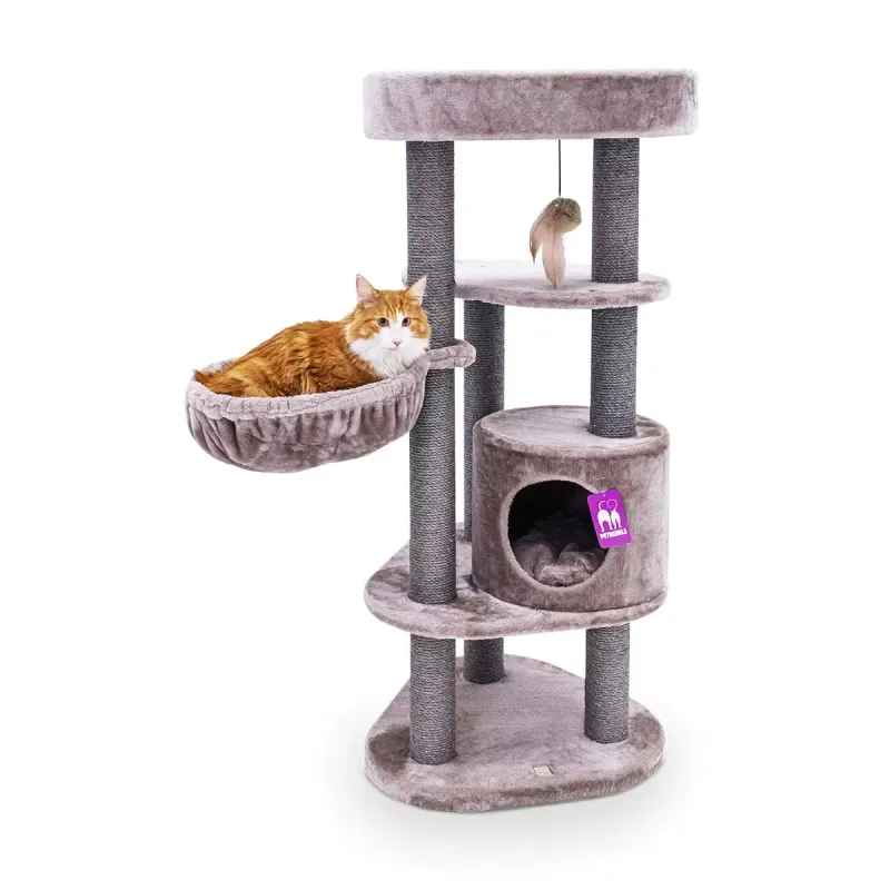Arbre à chat Charlotte 134 Cappuccino - Petrebels