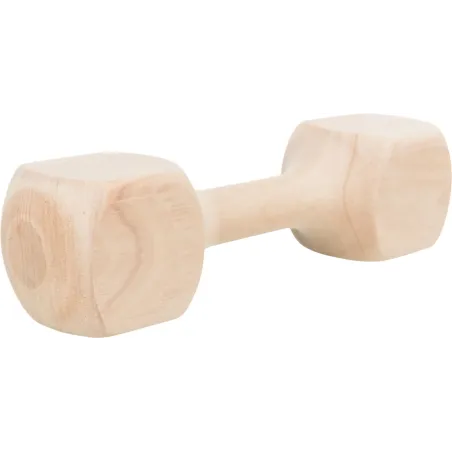 Haltère de traction en bois 25cm - Trixie à 15,95 € - Trixie - 3224 - Jouets à mâcher