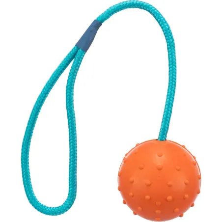 Balle sur corde, en caoutchouc naturel 30cm - Trixie à 3,95 € - Trixie - 3305 - Jouets latex, vinyl & caoutchouc