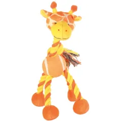 Girafe avec balle de tennis et corde 28cm - Trixie à 9,95 € - Trixie - 3578 - Jouets en peluche