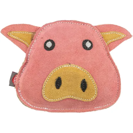 Cochon en cuir 19cm - Trixie à 7,95 € - Trixie - 35990 - Jouets en peluche