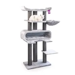 Arbre à chat Route 180 Gris - Petrebels à 479,00 € - Petrebels - 4094436100 - Arbre à chat & griffoir