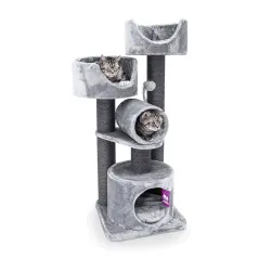 Arbre à chat Victoria 125 Gris - Petrebels à 219,00 € - Petrebels - 4094431230 - Arbre à chat & griffoir