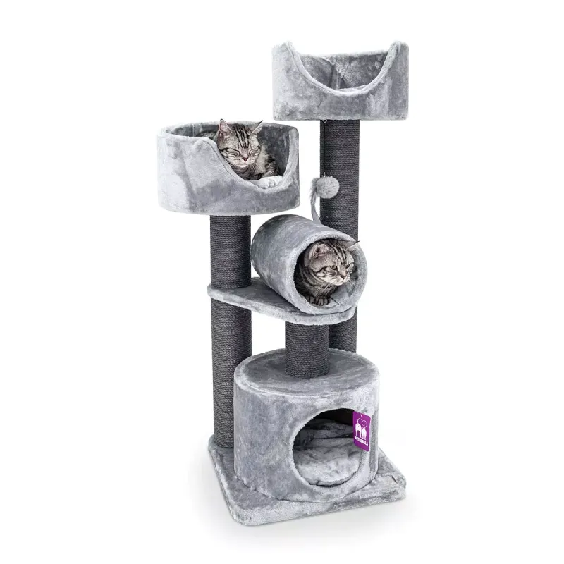 Arbre à chat Victoria 125 Gris - Petrebels Arbre à chat Victoria 125 Gris - Petrebels