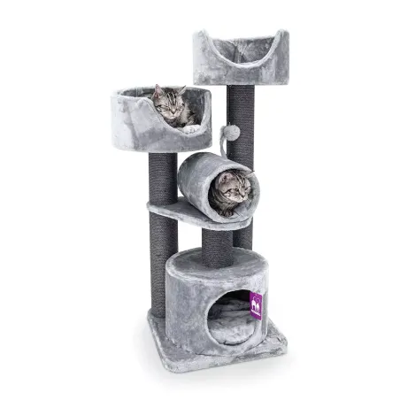 Arbre à chat Victoria 125 Gris - Petrebels à 219,00 € - Petrebels - 4094431230 - Arbre à chat & griffoir