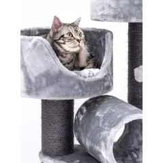 Arbre à chat Victoria 125 Gris - Petrebels - 219,00 € - Petrebels - 8719425792248 - Ornibird SRL