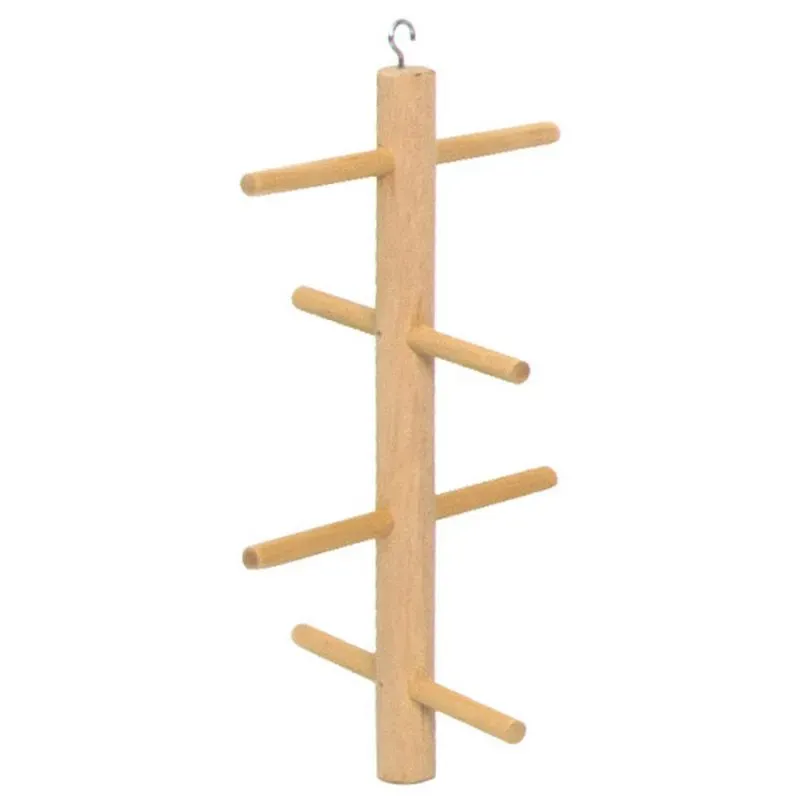 Jouet Pour Oiseaux Perchoir en Bois Suspendu 11x20cm - Benelux Jouet Pour Oiseaux Perchoir en Bois Suspendu 11x20cm - Benelux