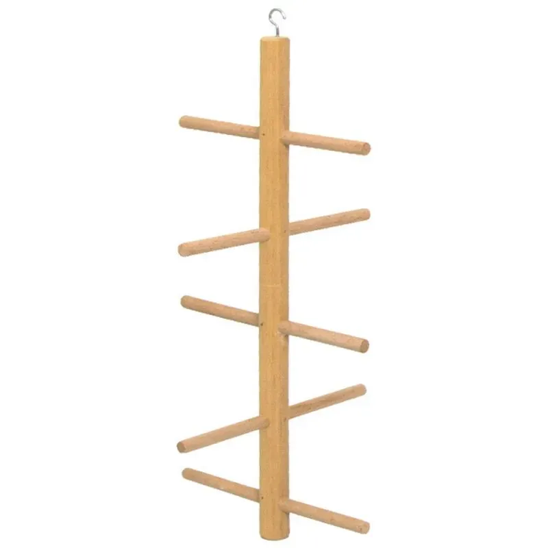 Jouet Pour Oiseaux Perchoir en Bois Suspendu 15x30cm - Benelux Jouet Pour Oiseaux Perchoir en Bois Suspendu 15x30cm - Benelux