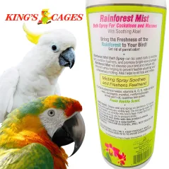 Rainforest Mist Bath Spray pour Perroquets 503ml - King's Cages - 19,95 € - King's Cages - 3000000238417 - Ornibird SRL