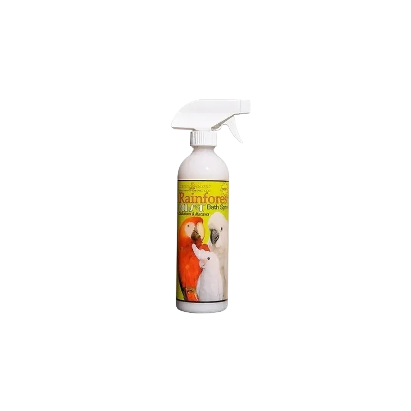 Rainforest Mist Bath Spray pour Perroquets 503ml - King's Cages Rainforest Mist Bath Spray pour Perroquets 503ml - King's Cages