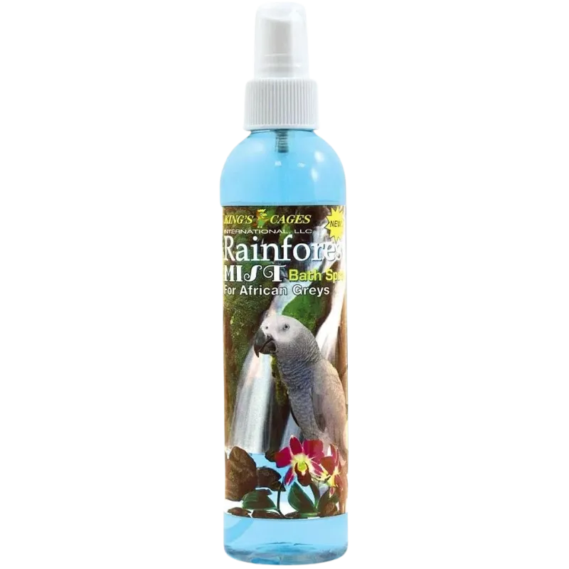 Rainforest Mist Bath Spray Pour Perroquets Africains 240ml - King's Cages