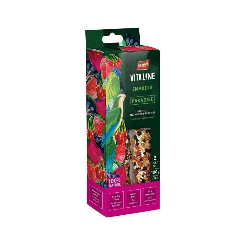 Friandises en bâtonnets petits et moyens oiseaux 2pcs - Vitapol Friandises en bâtonnets petits et moyens oiseaux 2pcs - Vitapol