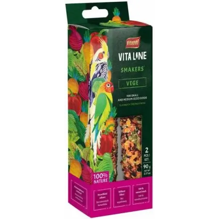 Smakers VEGE Bâtonnets de friandises 2pcs - Vitapol à 3,50 € - Vitapol - ZVP-4252 - Snacks