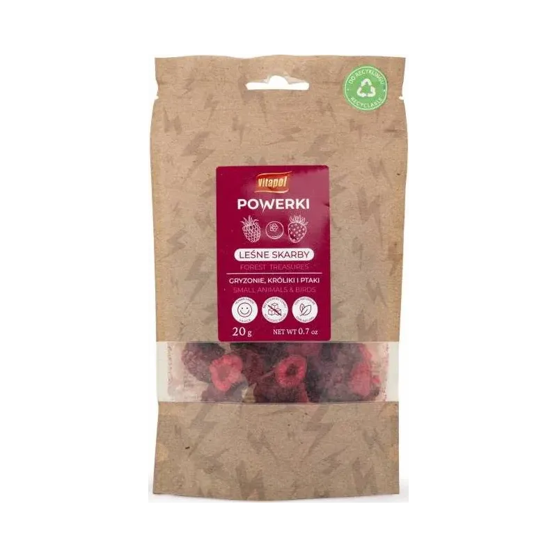 Powerki Trésors de la forêt pour petits animaux et oiseaux 20gr - Vitapol Powerki Trésors de la forêt pour petits animaux et oiseaux 20gr - Vitapol