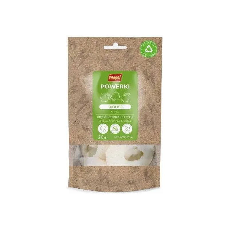 Powerki Pomme pour petits animaux et oiseaux 20gr - Vitapol