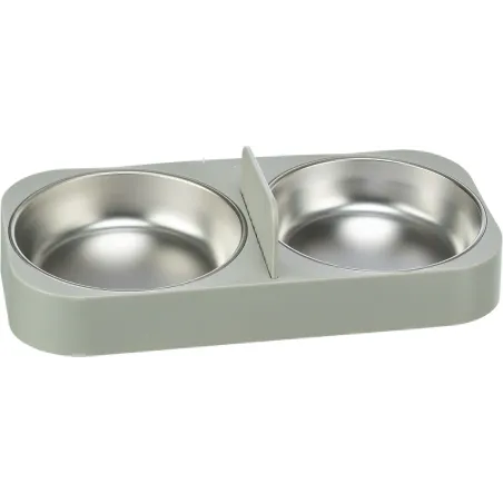 Gamelle double 0,5L/32x5x16cm - Trixie à 14,95 € - Trixie - 24348 - Distributeurs de nourriture
