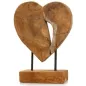 Bois Teck Décoration Coeur Sur Pied 27cm - Giganterra à 19,50 € - Giganterra - G02-03258 - Décoration naturelle