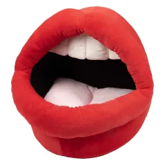 Maison de chat Meow Mouth Rouge 36x42x36cm - Duvo+ à 44,95 € - Duvo + - 673/487228 - Paniers