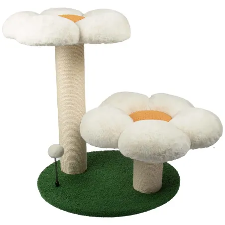 Arbre à chat FLOWER POWER Multicolore 59x49x62cm - Duvo+ à 89,95 € - Duvo + - 431/487488 - Arbre à chat & griffoir
