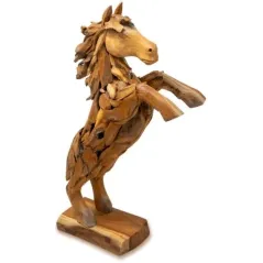 Décoration en Racine de Teck Cheval Mustang 77cm - Giganterra - 159,95 € - Giganterra - 3664471032808 - Ornibird SRL
