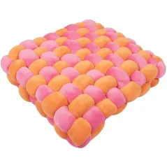 Coussin Velvet Vibe Orange/rose 40x40x9,5cm - Duvo+ à 39,95 € - Duvo + - 673/487297 - Paniers