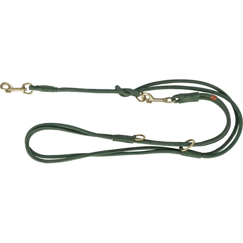 Pure Laisse réglable en Cuir, Taille S,  Sauge - Trixie