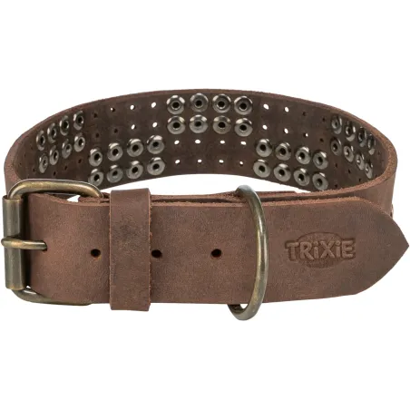 Rustic Collier en fibre de cuir Rivets, extra large M 38-47cm - Trixie à 27,99 € - Trixie - 18974 - Cuir de base