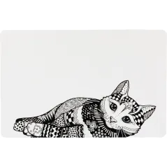 Set de table Chat Blanc/ Noir - Trixie à 2,99 € - Trixie - 24788 - Nourriture