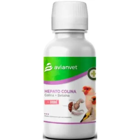 Hepatocolina - Complément hépatique liquide oiseaux d'ornement 100ml - Avianvet à 9,10 € - Avianvet -  - Vitamines et Complém...
