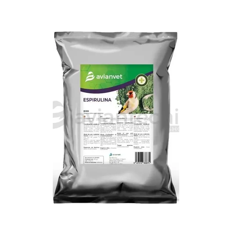 Algues spirulines micronisées en poudre 200gr - Avianvet