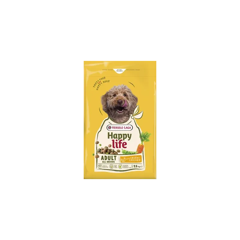 Happy Life - Adult Chicken 2,5kg aliment varié au poulet Happy Life - Adult Chicken 2,5kg aliment varié au poulet