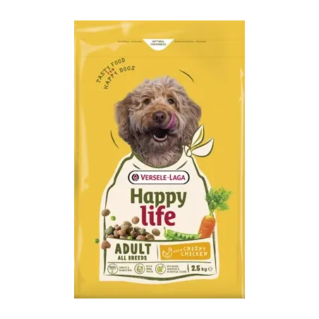 Happy Life - Adult Chicken 2,5kg aliment varié au poulet à 10,15 € - Versele-Laga - 431044 - Happy Life