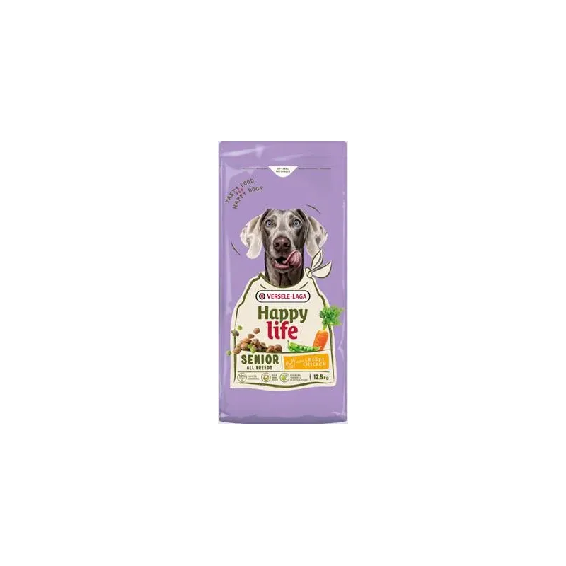 Happy Life - Senior Chicken 12,5kg aliment équilibré au poulet chien âgé Happy Life - Senior Chicken 12,5kg aliment équilibré au poulet chien âgé