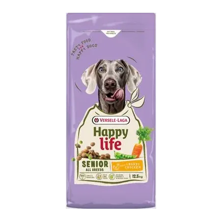 Happy Life - Senior Chicken 12,5kg aliment équilibré au poulet chien âgé à 42,55 € - Versele-Laga - 431207 - Happy Life