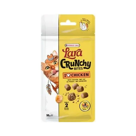 Lara Crunchy Bites au poulet Happy Teeth 50gr à 2,50 € - Versele-Laga - 444005 - Snacks